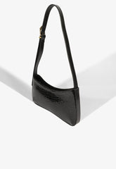 BOLSA AYLA COURO CROCO PRETA S 50021 0012 0001 SCHUTZ